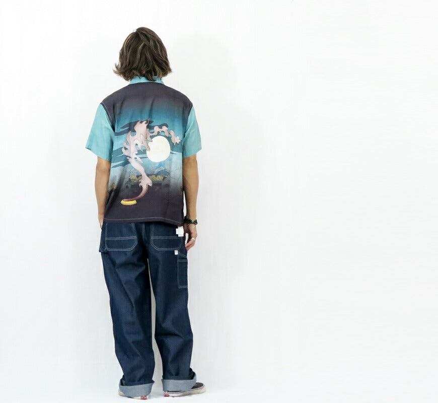 サンサーフ SUN SURF × 月岡芳年 SPECIAL EDITION “偐紫田舎源氏”（にせむらさきいなかげんじ）半袖 レーヨン ハワイアンシャツ日本の意匠 SPECIAL EDITION アロハシャツ SS39531