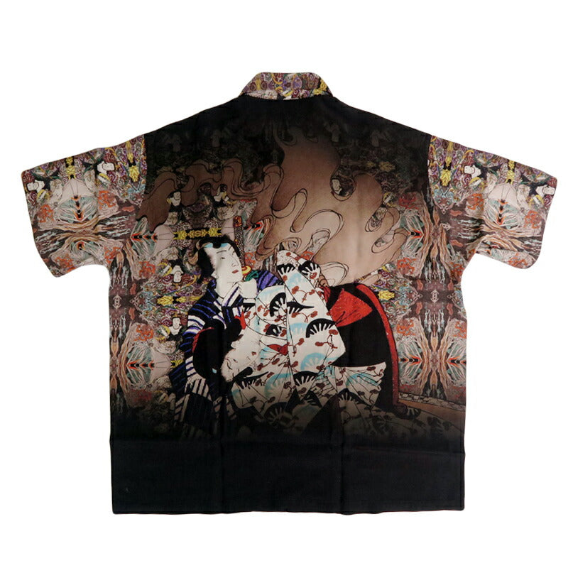 サンサーフ SUN SURF × 月岡芳年 SPECIAL EDITION “NEW STORY” 半袖 レーヨン ハワイアンシャツ日本の意匠  アロハシャツ SS39532