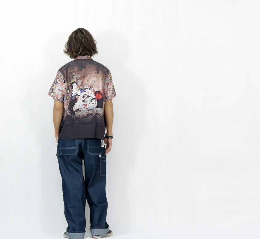 サンサーフ SUN SURF × 月岡芳年 SPECIAL EDITION “NEW STORY” 半袖 レーヨン ハワイアンシャツ日本の意匠  アロハシャツ SS39532
