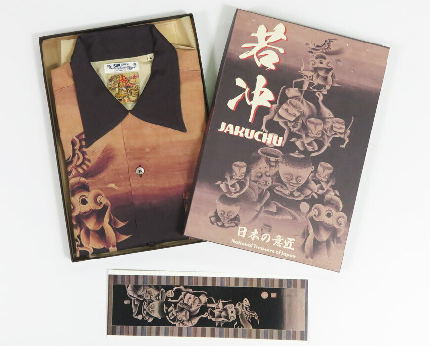 ซันเซิร์ฟ SUN SURF × อิโตะ จาคุโชว์ เสื้อเชิ้ตฮาวายแขนสั้น ผ้ารยอน ลาย "ฟุสึมะกามิซึ" ลายญี่ปุ่น รุ่นพิเศษ เสื้ออะโลฮา SS39533