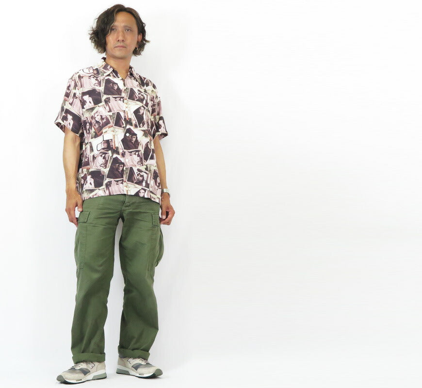 선서프 SUN SURF KEONI OF HAWAII 반소매 레이온 하와이안 셔츠 AS A PHOTOGRAPHER by NICK CLEMENTS 아로하 셔츠 케오니 오브 하와이 SS39536