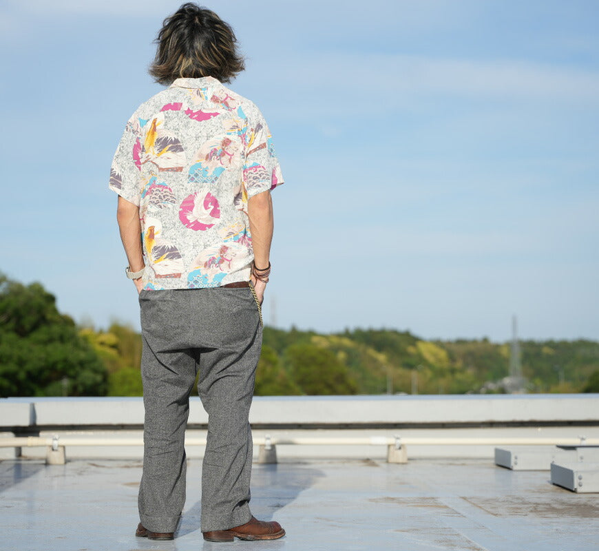 サンサーフ SUN SURF เสื้ออะโลฮาแขนสั้นผ้าเรยอนคิริเมน “JAPANESE QUAINT DESIGN” SS39614 【คอลเลกชันฤดูใบไม้ผลิ/ฤดูร้อน 2026】