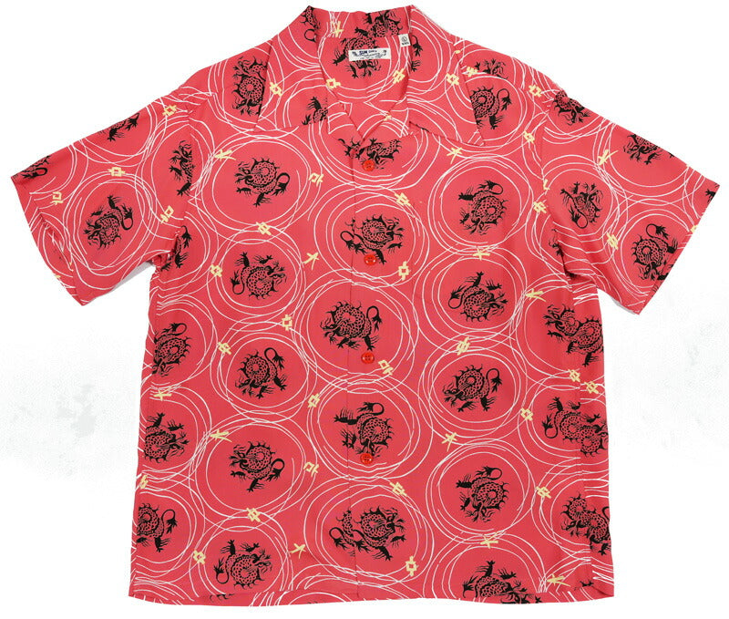Sun Surf SUN SURF Kurzarm Rayon-Habutae Hawaiianisches Hemd „DRAGON GRID“ Aloha-Hemd SS39617 【Frühjahr/Sommer 2026 Neuerscheinung】