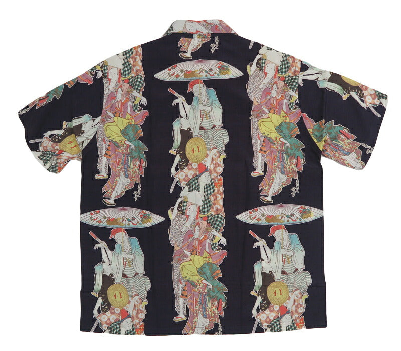 サンサーフ SUN SURF 半袖 レーヨンフジエット ハワイアンシャツ SUN SURF × 葛飾北斎 SPECIAL EDITION “踊り”  SS39655 【2026年春夏新作】