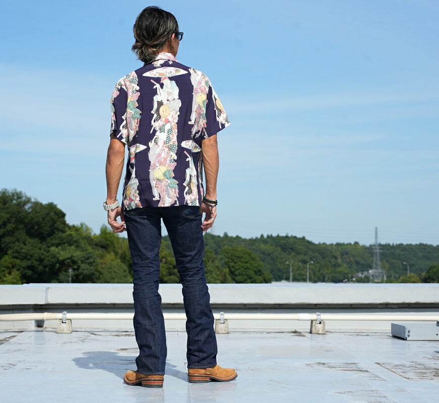 サンサーフ SUN SURF 半袖 レーヨンフジエット ハワイアンシャツ SUN SURF × 歌川国芳 SPECIAL EDITION “讃岐院眷属をして為朝をすくふ図” SS39742 【2026年春夏新作】