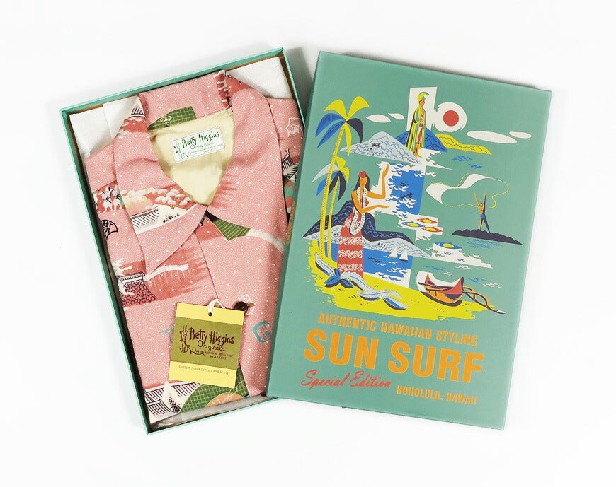 サンサーフ SUN SURF スペシャルエディション 半袖 レーヨン羽二重 アロハシャツ “SANKIN KOTAI”  BETTY HIGGINS SS39675 【2026年春夏新作】