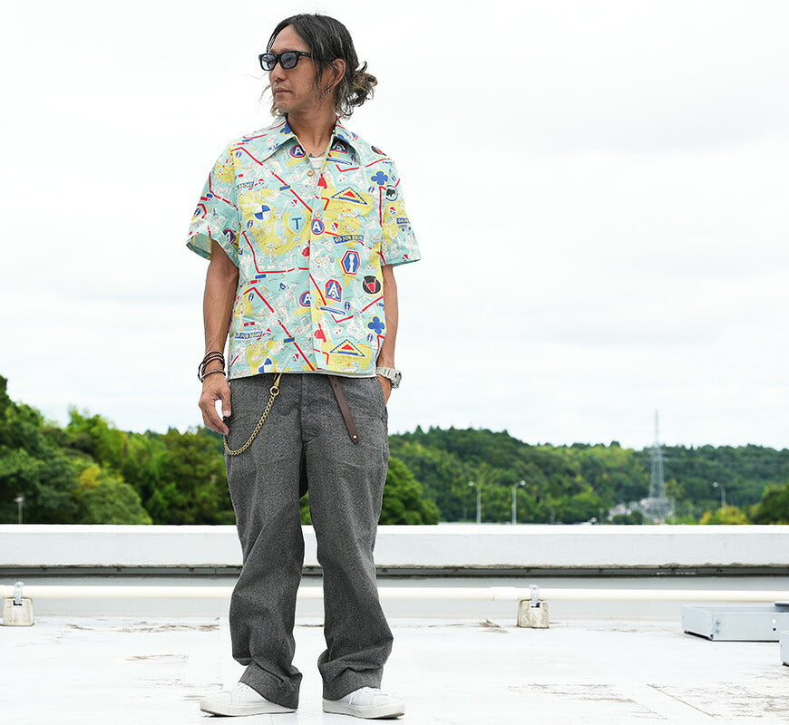 サンサーフ SUN SURF スペシャルエディション 半袖 コットン アロハシャツ “442nd” POLYNESIAN SPORTSWEAR SS39676 【2026年春夏新作】