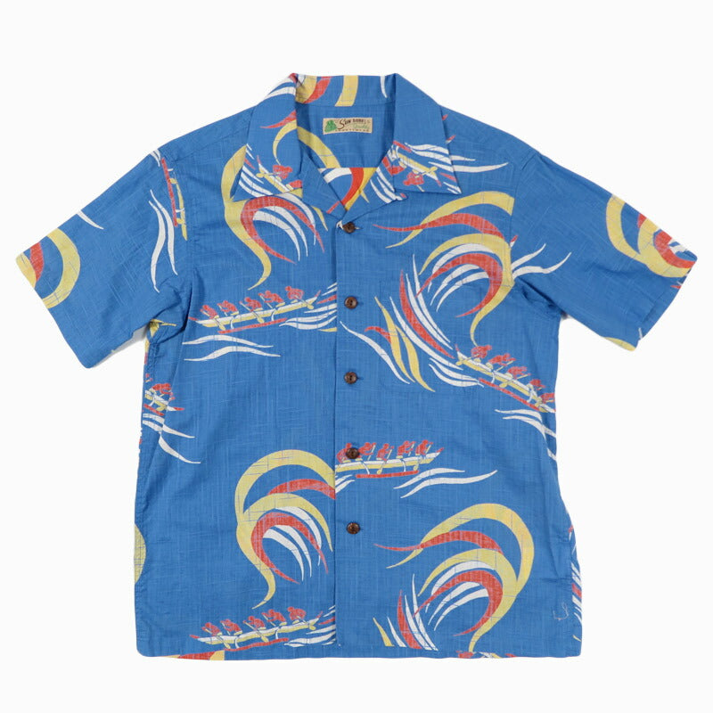 サンサーフ SUN SURF 半袖 コットンリネン スラブヤーン ハワイアン