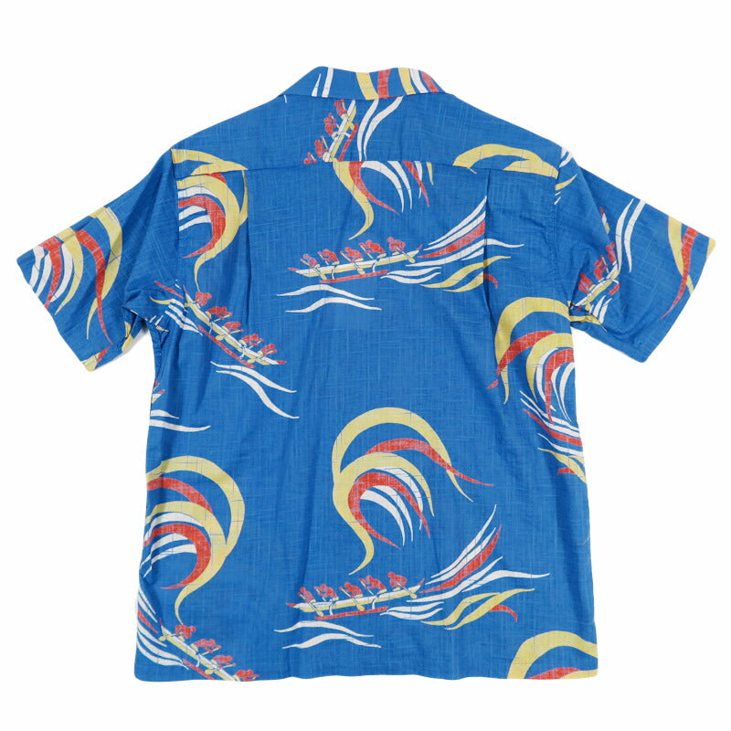 サンサーフ SUN SURF Kurzarm Baumwoll-Leinen Slubgarn Hawaiianisches Hemd „HAWAIIAN PADDLE“ Aloha-Hemd SS39695 【2026年春夏新作】