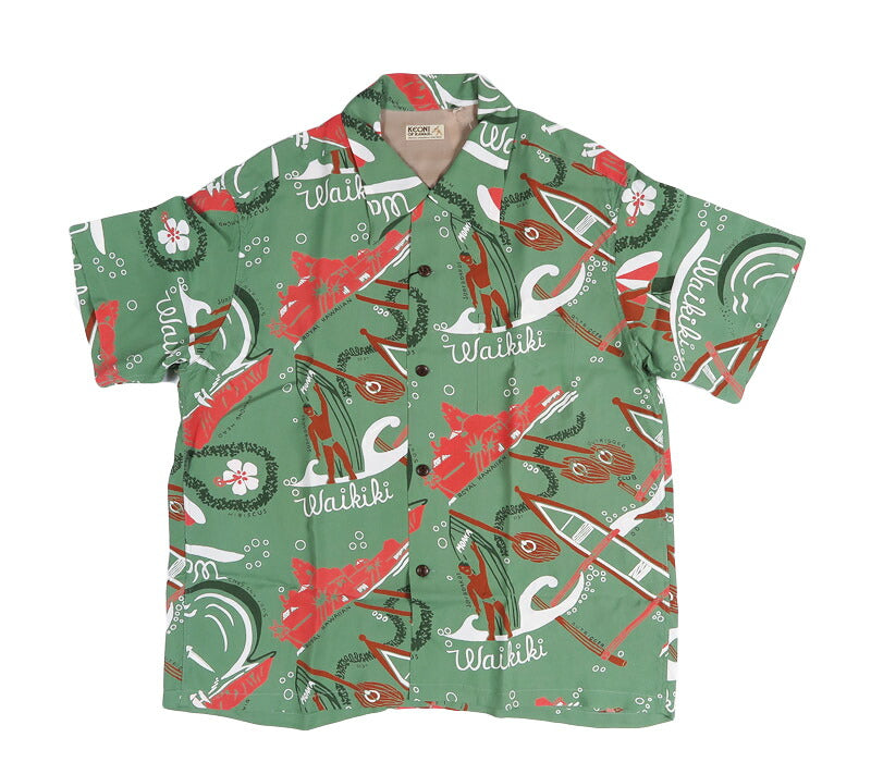サンサーフ SUN SURF スペシャルエディション 半袖 レーヨンフジエット KEONI OF HAWAII “WAIKIKI SAND” by JOHN MEIGS  SS39741 【2026年春夏新作】