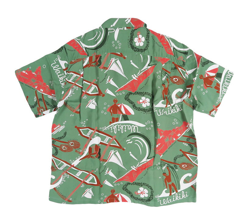 サンサーフ SUN SURF スペシャルエディション 半袖 レーヨンフジエット KEONI OF HAWAII “WAIKIKI SAND” by JOHN MEIGS  SS39741 【2026年春夏新作】