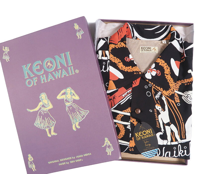 サンサーフ SUN SURF スペシャルエディション 半袖 レーヨンフジエット KEONI OF HAWAII “WAIKIKI SAND” by JOHN MEIGS  SS39741 【2026年春夏新作】