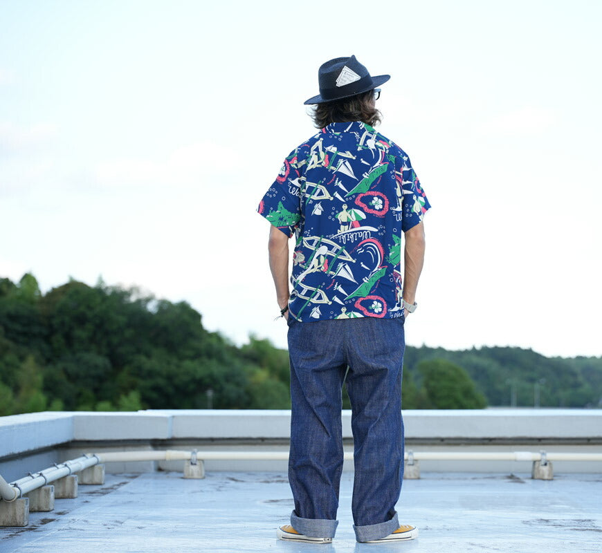 サンサーフ SUN SURF スペシャルエディション 半袖 レーヨンフジエット KEONI OF HAWAII “WAIKIKI SAND” by JOHN MEIGS  SS39741 【2026年春夏新作】