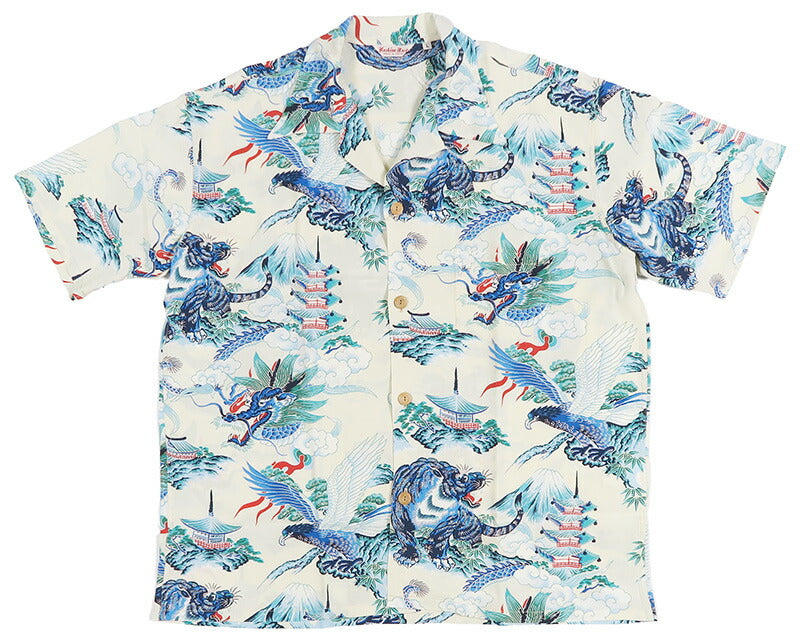 サンサーフ SUN SURF スペシャルエディション 半袖 レーヨン壁縮緬 アロハシャツ “EAGLE, TIGER, DRAGON”  FASHION MART SS39743 【2026年春夏新作】