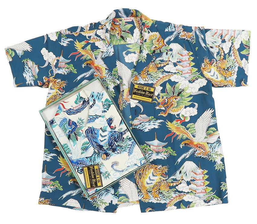 サンサーフ SUN SURF スペシャルエディション 半袖 レーヨン壁縮緬 アロハシャツ “EAGLE, TIGER, DRAGON”  FASHION MART SS39743 【2026年春夏新作】