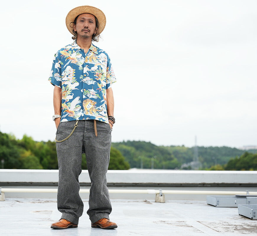 サンサーフ SUN SURF スペシャルエディション 半袖 レーヨン壁縮緬 アロハシャツ “EAGLE, TIGER, DRAGON”  FASHION MART SS39743 【2026年春夏新作】