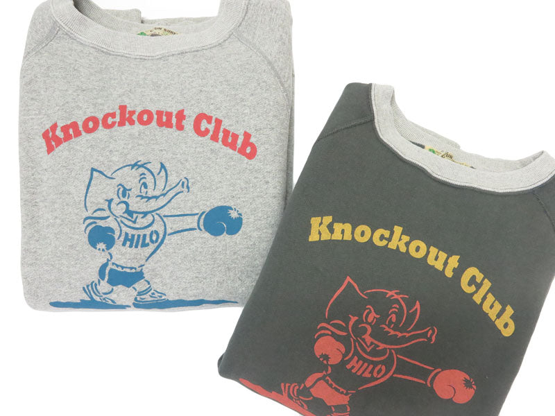 サンサーフ SUN SURF เสื้อสเวตเตอร์แขนยาวคอกลมพิมพ์ลาย "KNOCKOUT CLUB" CREW NECK SWEAT SHIRT SS69596