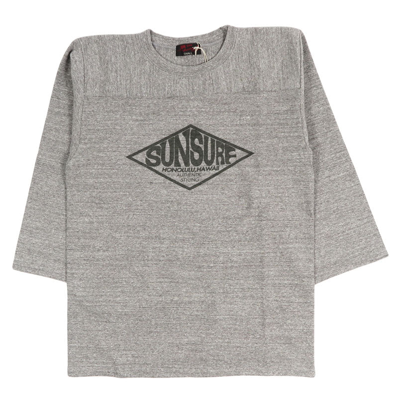 サンサーフ SUN SURF 七分袖 スラブヤーンTシャツ "DAIAMOND SHAPE LOGO" SLUB YARN FOOTBALL TEE SS69822【2026年秋冬新作】
