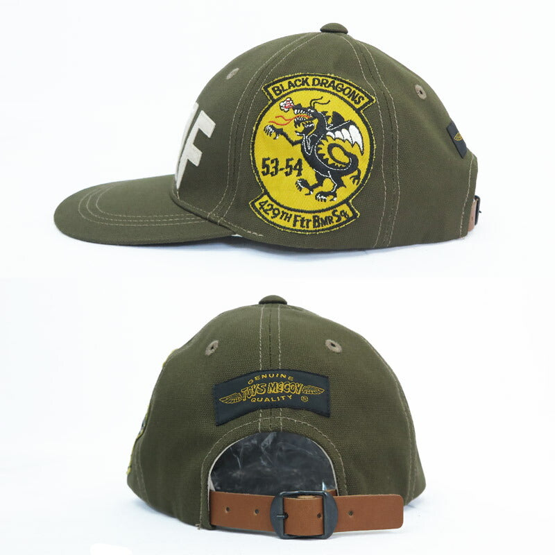 ทอยส์แมคคอย TOYS McCOY หมวกผ้าฝ้ายทหาร MILITARY COTTON CAP 429TH FTR BMR SQ " BLACK DRAGONS " TMA2412