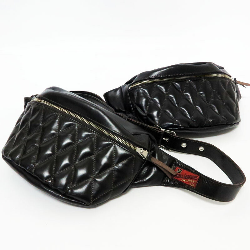 トイズマッコイ TOYS McCOY ホースハイド レザー デュアルブレード パッデッド バッグ  馬革 DUAL BLADE "PADDED" BAG ウエストバッグ ボディバッグ TMA2422