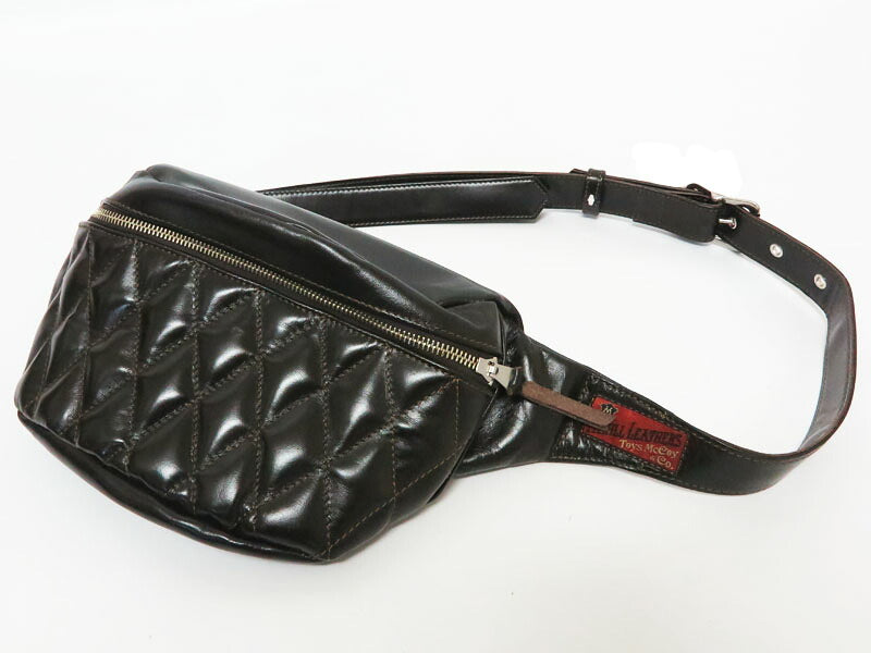 トイズマッコイ TOYS McCOY ホースハイド レザー デュアルブレード パッデッド バッグ  馬革 DUAL BLADE "PADDED" BAG ウエストバッグ ボディバッグ TMA2422