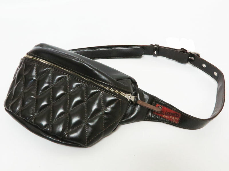 トイズマッコイ TOYS McCOY ホースハイド レザー デュアルブレード パッデッド バッグ  馬革 DUAL BLADE "PADDED" BAG ウエストバッグ ボディバッグ TMA2422