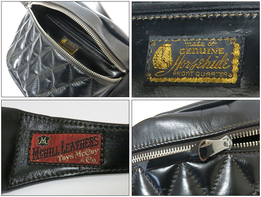 トイズマッコイ TOYS McCOY ホースハイド レザー デュアルブレード パッデッド バッグ  馬革 DUAL BLADE "PADDED" BAG ウエストバッグ ボディバッグ TMA2422