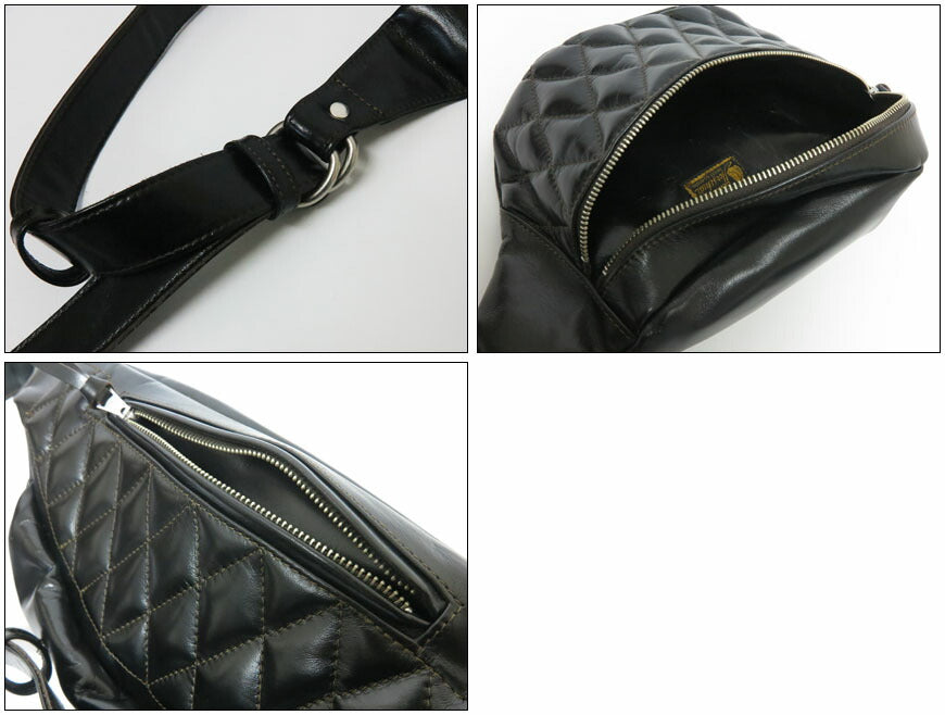 トイズマッコイ TOYS McCOY ホースハイド レザー デュアルブレード パッデッド バッグ  馬革 DUAL BLADE "PADDED" BAG ウエストバッグ ボディバッグ TMA2422