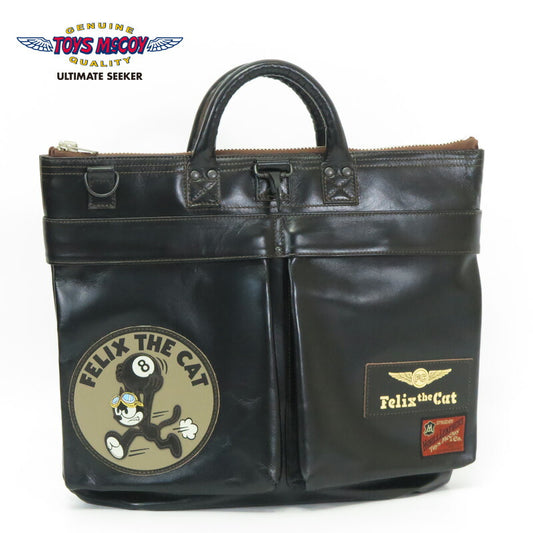 トイズマッコイ TOYS McCOY Horsehide Leder Helm-Tasche FELIX THE CAT 8 BALL Pferdeleder TMA2523