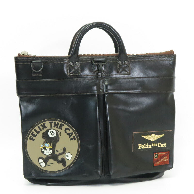 トイズマッコイ TOYS McCOY ホースハイド レザー ヘルメットバッグ FELIX THE CAT 8 BALL 馬革 TMA2523