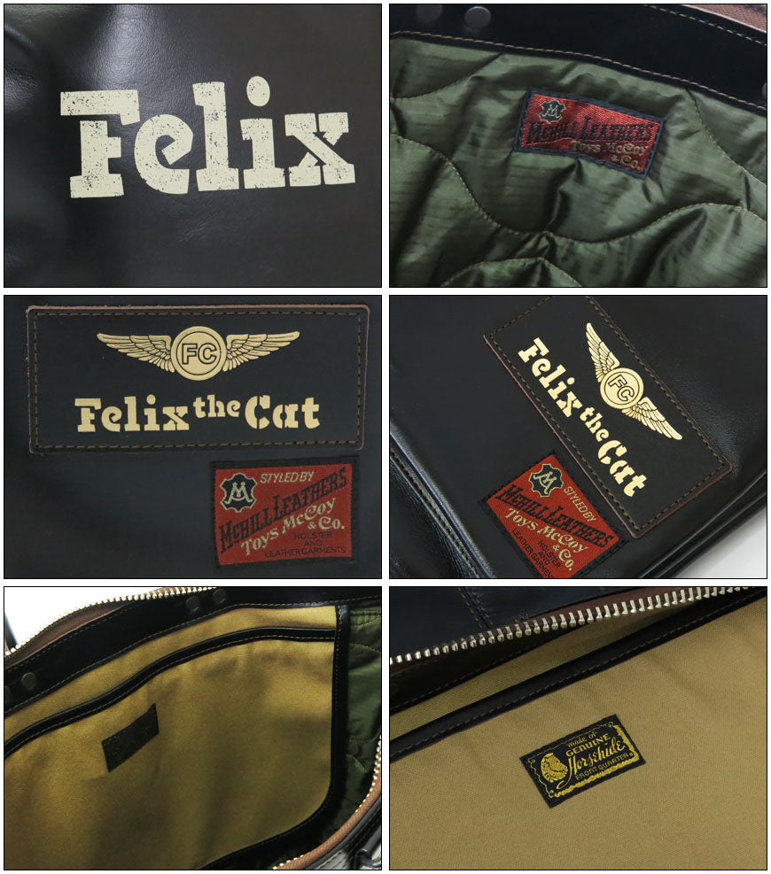 トイズマッコイ TOYS McCOY ホースハイド レザー ヘルメットバッグ FELIX THE CAT 8 BALL 馬革 TMA2523