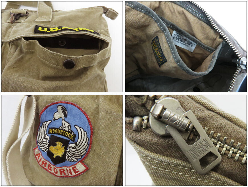 토이즈맥코이 TOYS McCOY 코튼 캔버스 헬멧백 스누피 SNOOPY U. S. ARMY AIRBORNE TMA2524