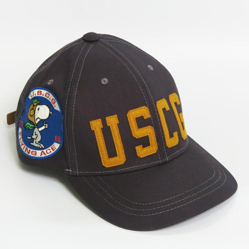 토이즈 맥코이 TOYS McCOY 코튼 헤링본 캡 스누피 SNOOPY "U.S.C.G." 모자 TMA2526
