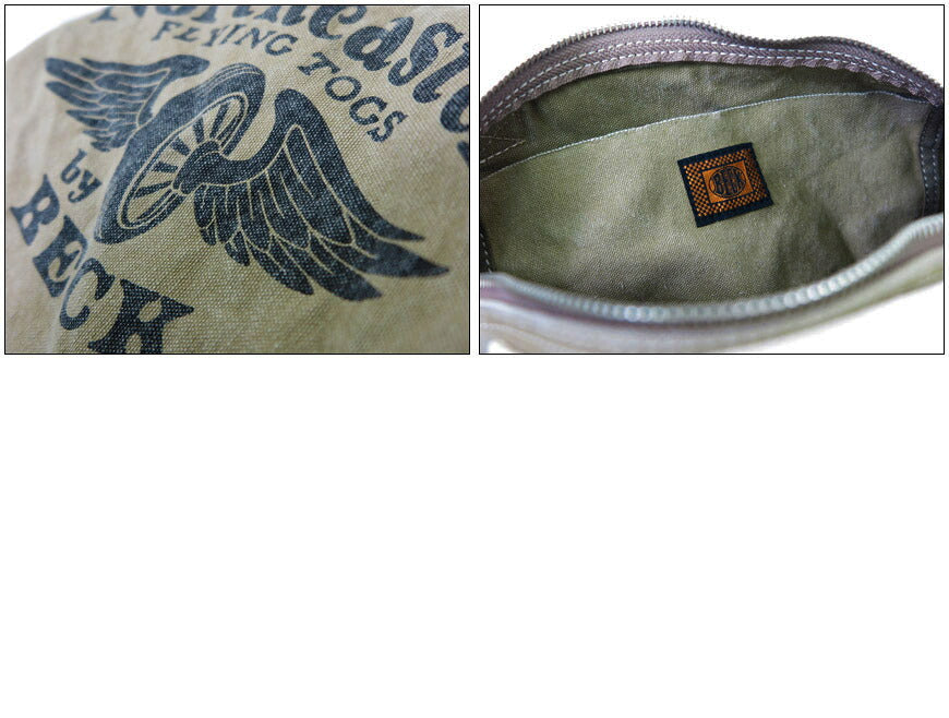ทอยส์แมคคอย TOYS McCOY กระเป๋าสะพายผ้าฝ้ายแคนวาส HANDLE BAR BAG "BECK NORTHEASTER" TMA2530