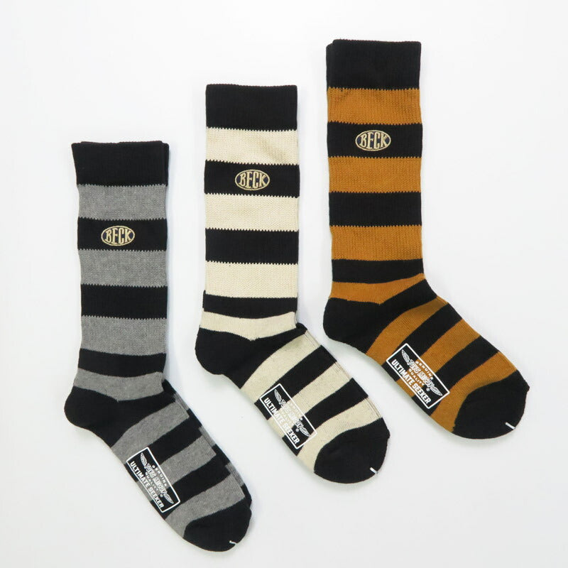トイズマッコイ TOYSMcCOY ブーツソックス 3足セット 靴下 3-PACK BORDERED BOOTS SOCKS TMA2535