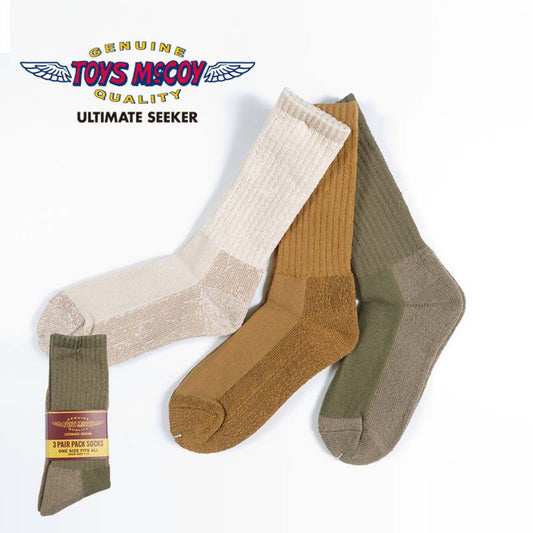 トイズマッコイTOYSMcCOY ブーツソックス 3足セット 靴下 3-PACK BOOTS SOCKS TMA2618【2026年春夏新作】