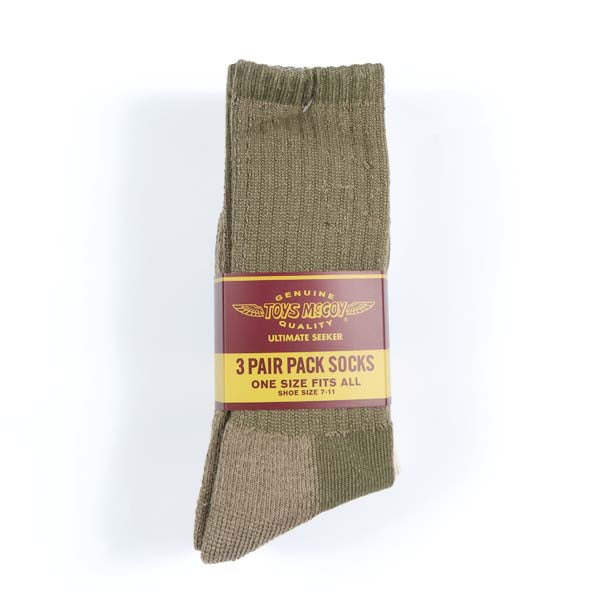 トイズマッコイTOYSMcCOY ブーツソックス 3足セット 靴下 3-PACK BOOTS SOCKS TMA2618【2026年春夏新作】