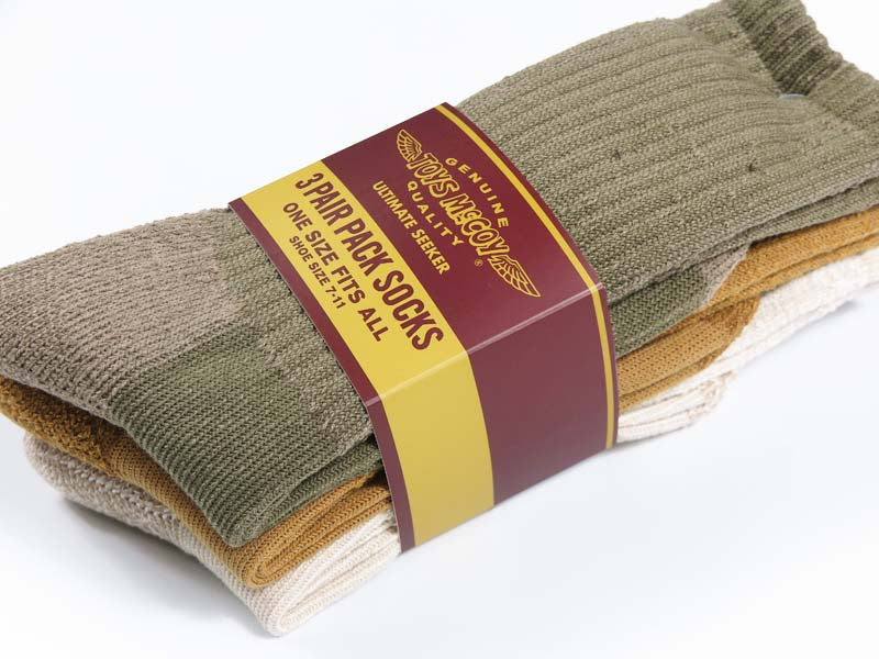 トイズマッコイTOYSMcCOY ブーツソックス 3足セット 靴下 3-PACK BOOTS SOCKS TMA2618【2026年春夏新作】