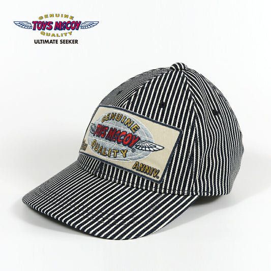 トイズマッコイ TOYS McCOY パッチ ヒッコリーストライプ キャップ COTTON HICKORY STRIPED CAP TOYS McCOY