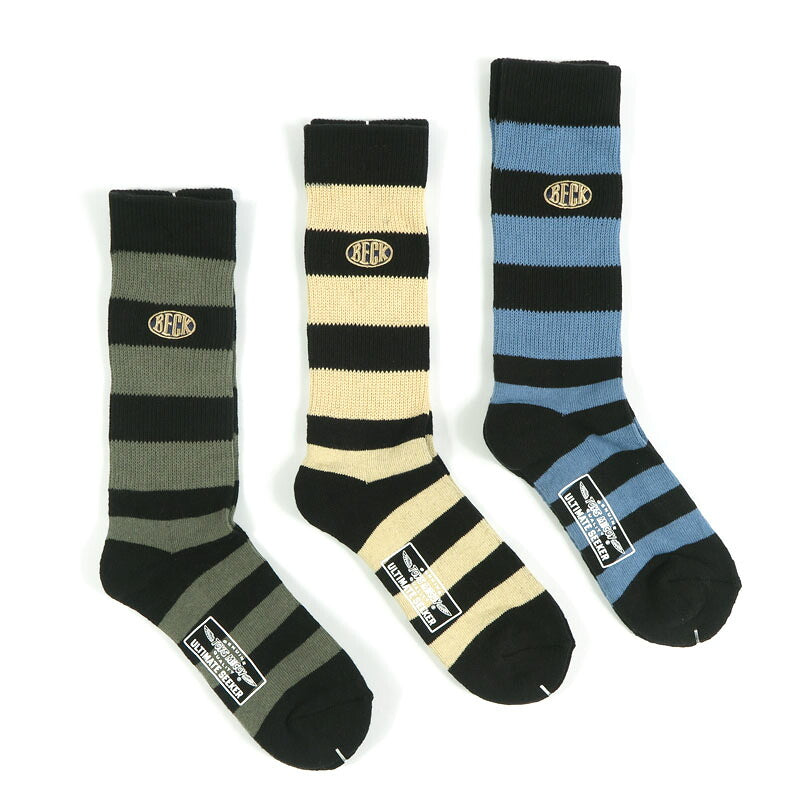 トイズマッコイ TOYSMcCOY ブーツソックス 3足セット 靴下 3-PACK BORDERED BOOTS SOCKS TMA2634【2026年秋冬新作】