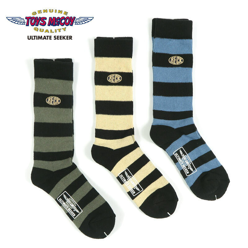 トイズマッコイ TOYSMcCOY ブーツソックス 3足セット 靴下 3-PACK BORDERED BOOTS SOCKS TMA2634【2026年秋冬新作】