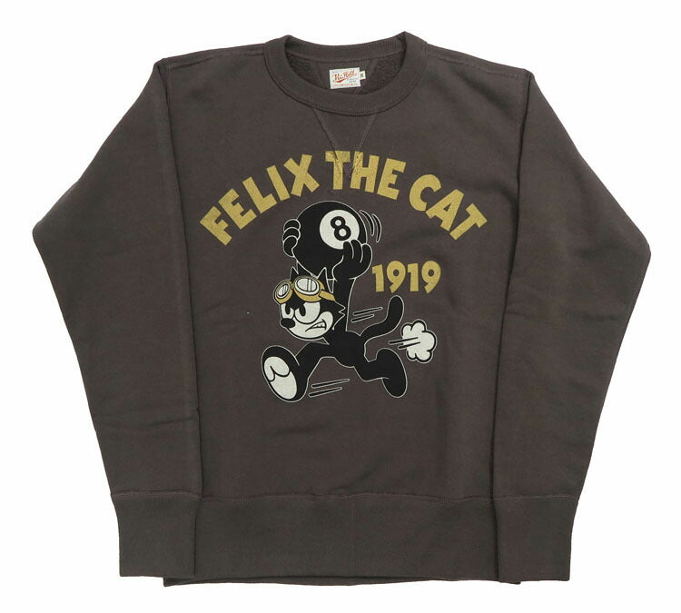 トイズマッコイ TOYS McCOY 長袖 プリント ミリタリー クルーネック スウェット FELIX THE CAT フィリックス "8 BALL" TMC2448
