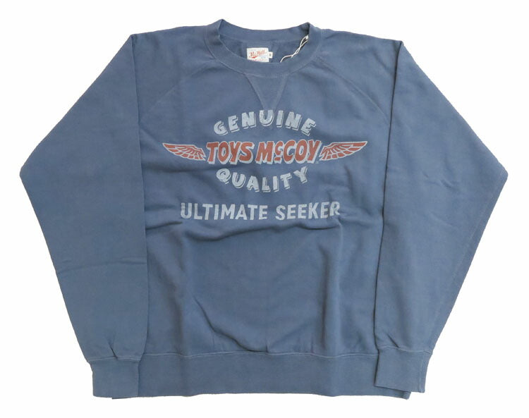 トイズマッコイ TOYS McCOY 長袖 プリント ロゴ ガーメントダイイング クルーネック スウェット マックヒル スポーツウェア "TOYS McCOY" TMC2460