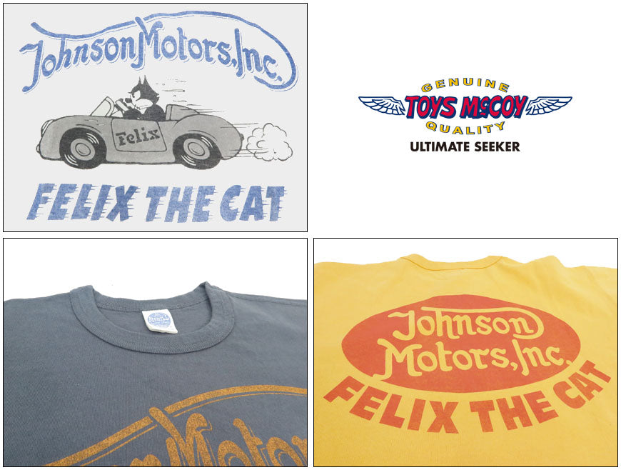 トイズマッコイTOYSMcCOY เสื้อยืดแขนสั้น FELEX THE CAT ฟิลิกซ์ " JOHNSON MOTORS " TMC2502【 】