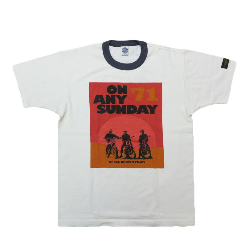 トイズマッコイ TOYS McCOY 半袖 Tシャツ" ON ANY SUNDAY 71 "マックイーン TEE TMC2510
