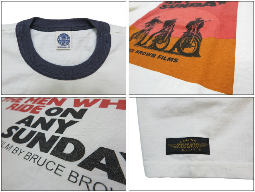 トイズマッコイ TOYS McCOY 半袖 Tシャツ" ON ANY SUNDAY 71 "マックイーン TEE TMC2510