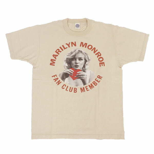 トイズマッコイ TOYSMcCOY เสื้อยืดคอกลมแขนสั้น MARILYN MONROE TEE FAN CLUB MEMBER มาริลิน มอนโร tmc2513