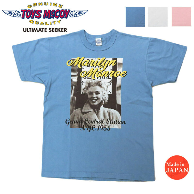 トイズマッコイ TOYS McCOY 半袖 Tシャツ MARILYN MONROE マリリンモンロー  " GRAND CENTRAL STATION NYC 1955 " TMC2514