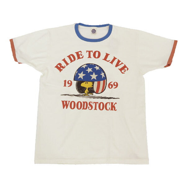 トイズマッコイTOYSMcCOY 半袖 Tシャツ MOTORCYCLE TEE WOODSTOCK RIDE TO LIVE 1969 TMC2522