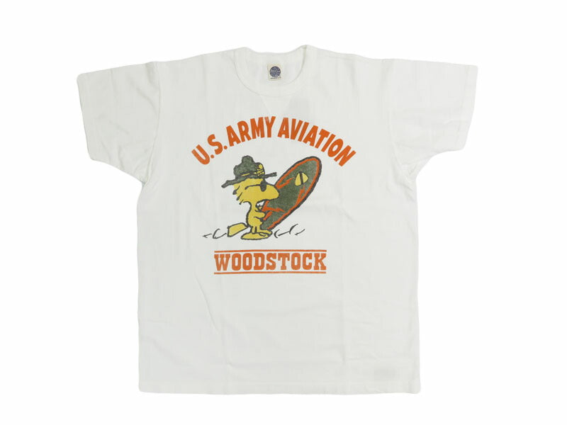 トイズマッコイ TOYSMcCOY  半袖 Tシャツ SNOOPY TEE WOODSTOCK " U.S.ARMY AVIATION " TMC2523